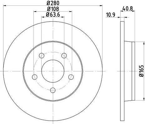 HELLA 8DD 355 111-401 - Bremžu diski www.autospares.lv