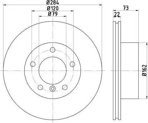 HELLA 8DD 355 111-221 - Bremžu diski www.autospares.lv