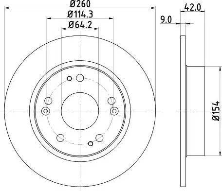 HELLA 8DD 355 114-321 - Bremžu diski www.autospares.lv