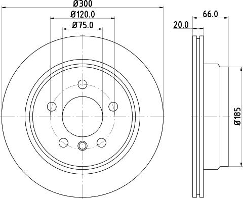 HELLA 8DD 355 123-152 - Bremžu diski autospares.lv