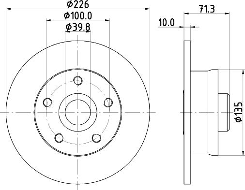 HELLA 8DD 355 113-411 - Bremžu diski www.autospares.lv