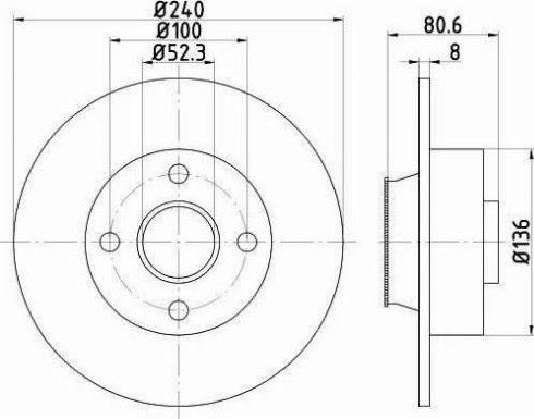 HELLA 8DD 355 113-481 - Bremžu diski www.autospares.lv