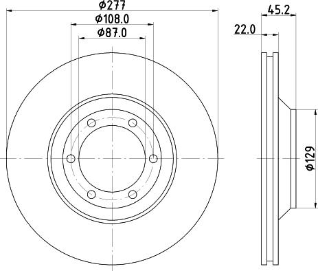 HELLA 8DD 355 113-041 - Bremžu diski www.autospares.lv