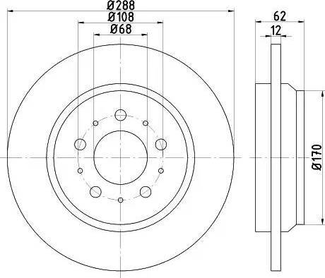 HELLA 8DD 355 113-021 - Bremžu diski www.autospares.lv