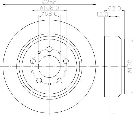 HELLA 8DD 355 113-022 - Bremžu diski www.autospares.lv