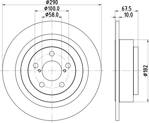 HELLA 8DD 355 113-791 - Bremžu diski www.autospares.lv