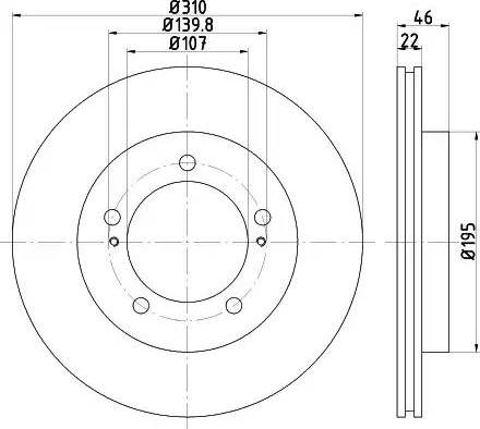 HELLA 8DD 355 112-991 - Bremžu diski www.autospares.lv