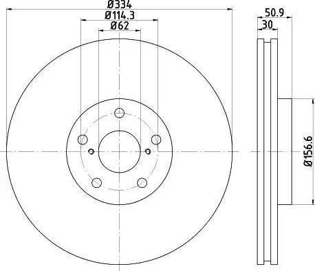 HELLA 8DD 355 121-861 - Bremžu diski www.autospares.lv