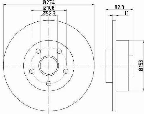 HELLA 8DD 355 112-351 - Bremžu diski www.autospares.lv