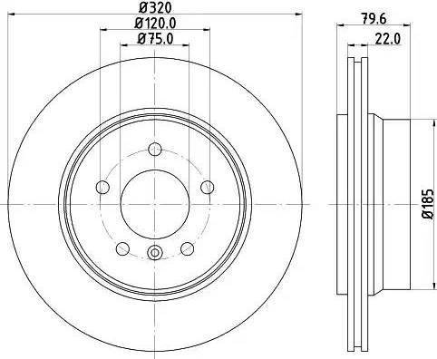 HELLA 8DD 355 121-741 - Bremžu diski www.autospares.lv