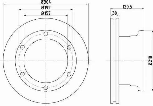 HELLA 8DD 355 117-541 - Bremžu diski www.autospares.lv