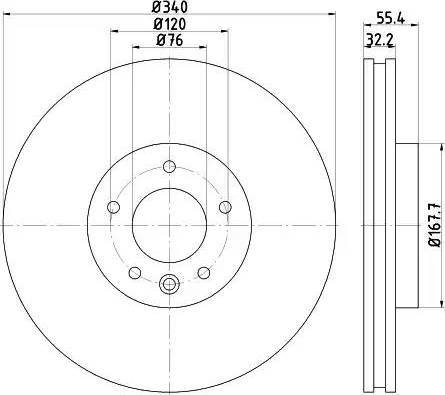 HELLA 8DD 355 117-251 - Bremžu diski www.autospares.lv