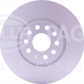 HELLA 8DD 355 117-791 - Тормозной диск www.autospares.lv