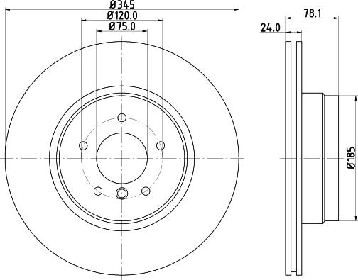 HELLA 8DD 355 117-761 - Bremžu diski www.autospares.lv