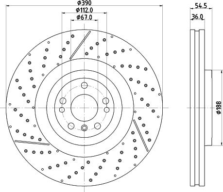 HELLA 8DD 355 134-711 - Bremžu diski www.autospares.lv