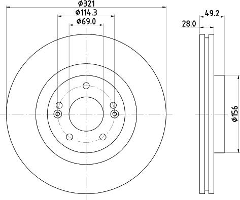 HELLA 8DD 355 131-351 - Bremžu diski www.autospares.lv