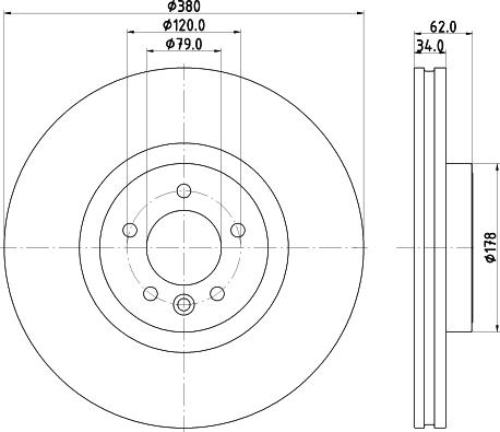 HELLA 8DD 355 132-951 - Bremžu diski www.autospares.lv