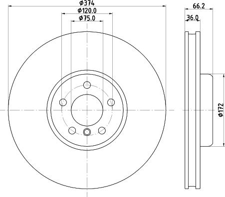 HELLA 8DD 355 132-961 - Bremžu diski www.autospares.lv