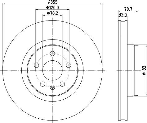 HELLA 8DD 355 132-931 - Bremžu diski www.autospares.lv