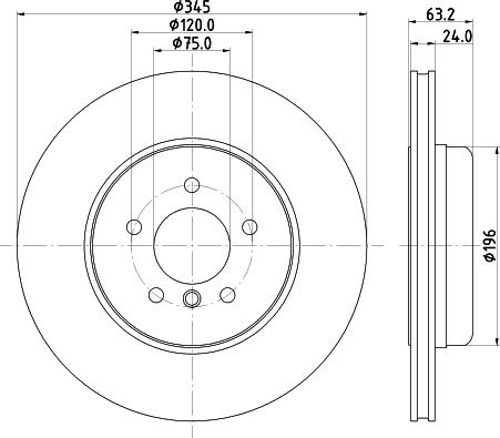 HELLA 8DD 355 132-531 - Bremžu diski www.autospares.lv