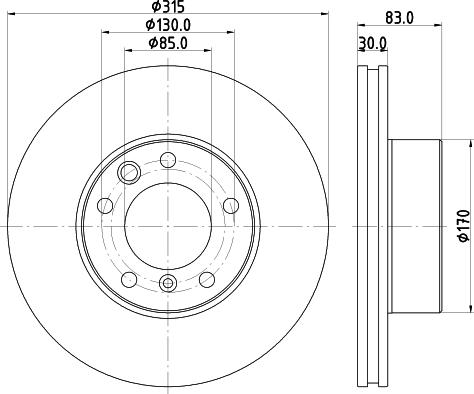 HELLA 8DD 355 132-152 - Bremžu diski www.autospares.lv