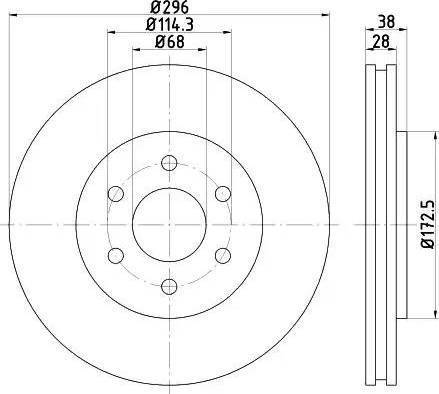 HELLA 8DD 355 119-171 - Bremžu diski www.autospares.lv