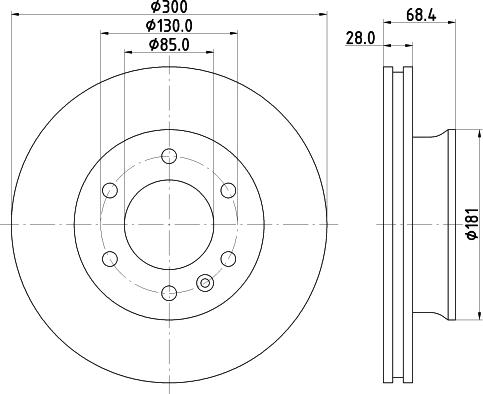 HELLA 8DD 355 124-101 - Bremžu diski www.autospares.lv