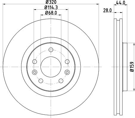 HELLA 8DD 355 124-181 - Bremžu diski www.autospares.lv