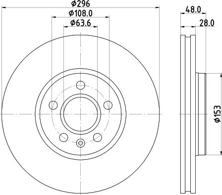 HELLA 8DD 355 125-481 - Bremžu diski www.autospares.lv