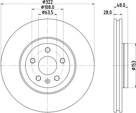 HELLA 8DD 355 125-471 - Bremžu diski www.autospares.lv