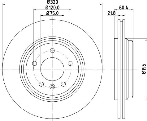 HELLA 8DD 355 125-011 - Bremžu diski www.autospares.lv