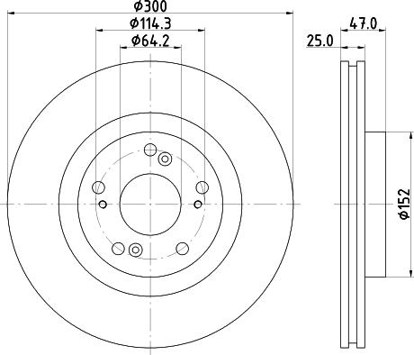 HELLA 8DD 355 125-081 - Bremžu diski www.autospares.lv