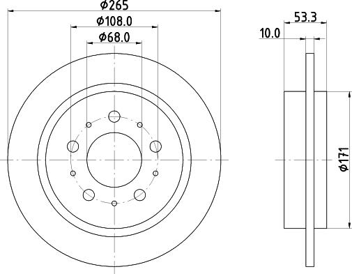 HELLA 8DD 355 126-062 - Bremžu diski www.autospares.lv