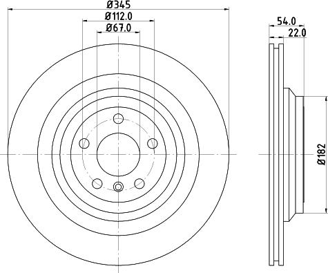 HELLA 8DD 355 126-311 - Bremžu diski www.autospares.lv