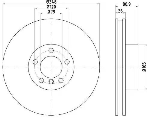 HELLA 8DD 355 120-641 - Bremžu diski www.autospares.lv