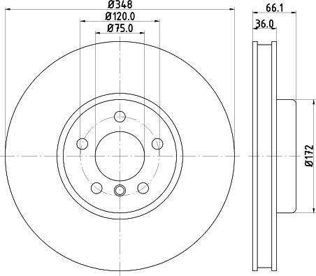 HELLA 8DD 355 120-881 - Bremžu diski www.autospares.lv