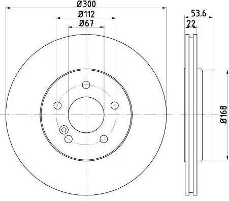 HELLA 8DD 355 121-951 - Bremžu diski www.autospares.lv