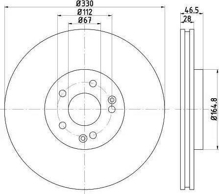 HELLA 8DD 355 118-821 - Bremžu diski www.autospares.lv