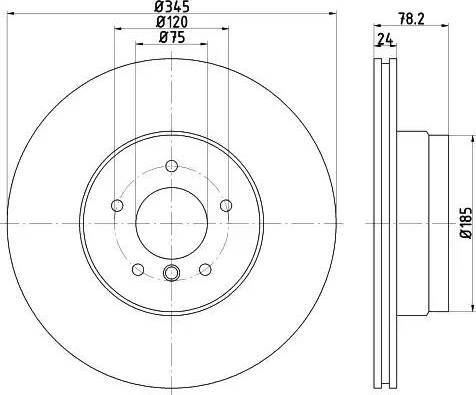 HELLA 8DD 355 121-781 - Bremžu diski www.autospares.lv