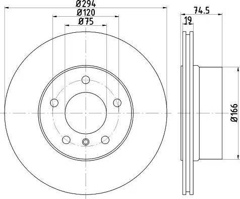 HELLA 8DD 355 112-661 - Тормозной диск www.autospares.lv