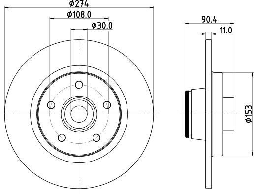 HELLA 8DD 355 123-421 - Bremžu diski www.autospares.lv