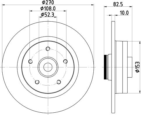 HELLA 8DD 355 123-181 - Bremžu diski www.autospares.lv