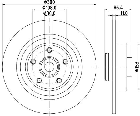 HELLA 8DD 355 123-321 - Brake Disc www.autospares.lv