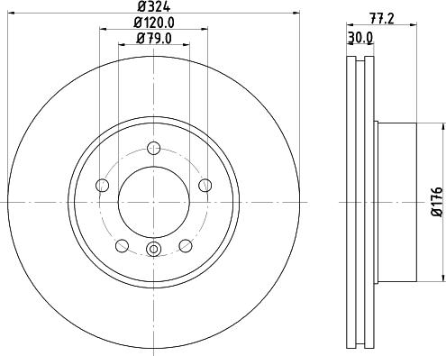 HELLA 8DD 355 123-791 - Bremžu diski www.autospares.lv