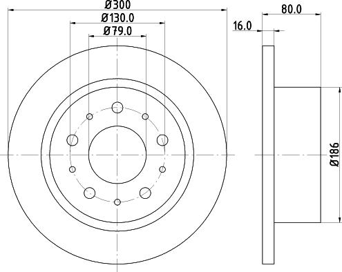 HELLA 8DD 355 123-751 - Bremžu diski www.autospares.lv