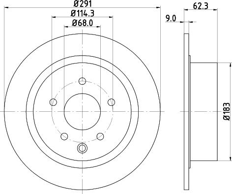 HELLA 8DD 355 122-421 - Bremžu diski www.autospares.lv