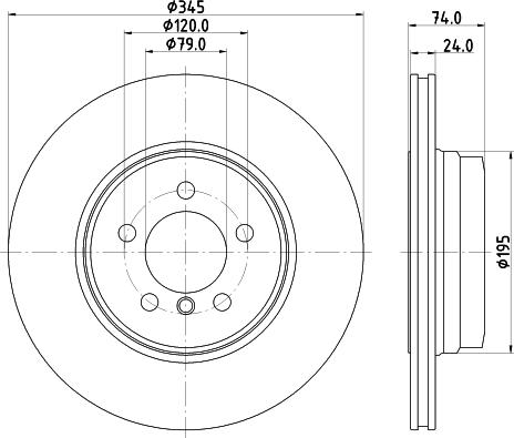 HELLA 8DD 355 122-251 - Bremžu diski www.autospares.lv