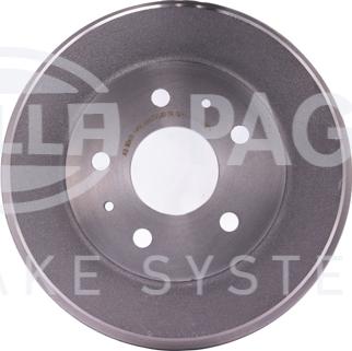 HELLA 8DT 355 300-661 - Тормозной барабан www.autospares.lv