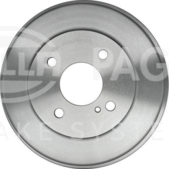 HELLA 8DT 355 303-191 - Тормозной барабан www.autospares.lv