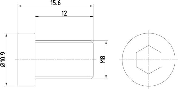 HELLA 8DZ 355 209-091 - Skrūve, Bremžu disks www.autospares.lv